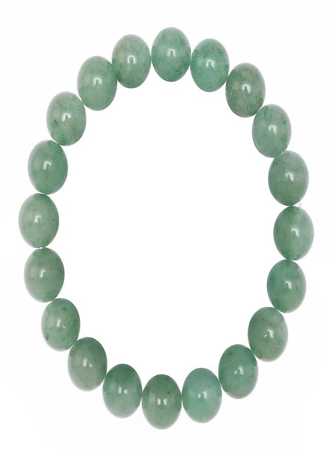 Trishakti Certified Green Aventurine Round Beads 8 mm Crystal Stone Bracelet for Reiki Healing and Crystal Healing - Image 1