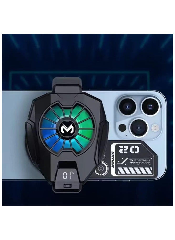 ALAMAREQ Phone Cooler for Tiktok Live Streaming, Mobile Gaming.Fast Cooling Cell Phone Refrigerator with Customized RGB Lighting, LED Temperature Display  - Image 2
