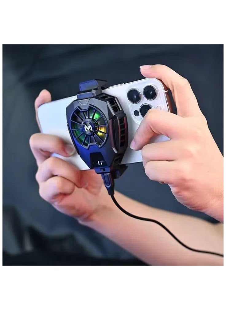 ALAMAREQ Phone Cooler for Tiktok Live Streaming, Mobile Gaming.Fast Cooling Cell Phone Refrigerator with Customized RGB Lighting, LED Temperature Display  - Image 4