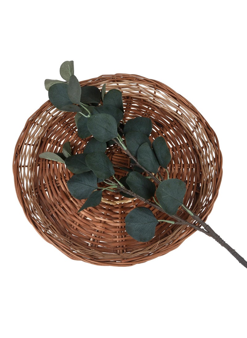 Kuber Industries Kuber Industries Flowers Orchid | Plastic Artificial Flower Eucalyptus | Artificial Flower for Home Décor | Orchids Artificial Flower for Vase | Pack of 2 | Green  - Image 4