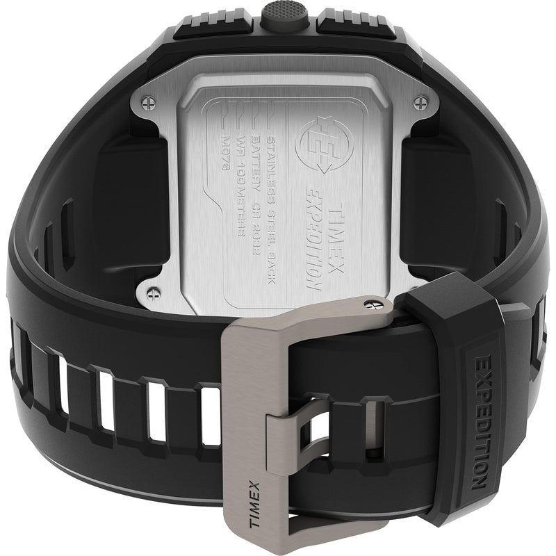 Timex Men's Expedition Grid Shock 50mm Quartz Resin Strap, Black, 16 Casual Watch (Model: TW4B24900VQ) - Image 2