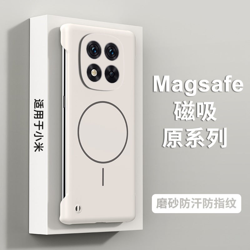 غطاء واقي بPC لـ Redmi Note 15 باللون أبيض مع تصميم بدون إطار وتبديد الحرارة مع مقاوم للصدمات مع حماية من السقوط للتنقل اليومي سهل التخزين للهدايا - Image 1