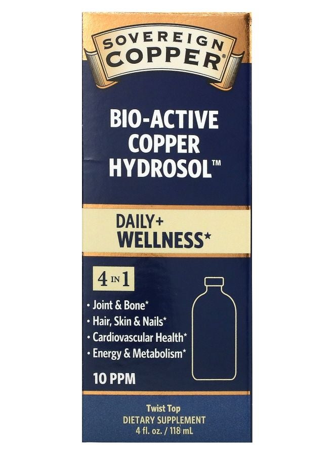 Sovereign Silver Bio-Active Copper Hydrosol 10 PPM 4 fl oz (118 ml)