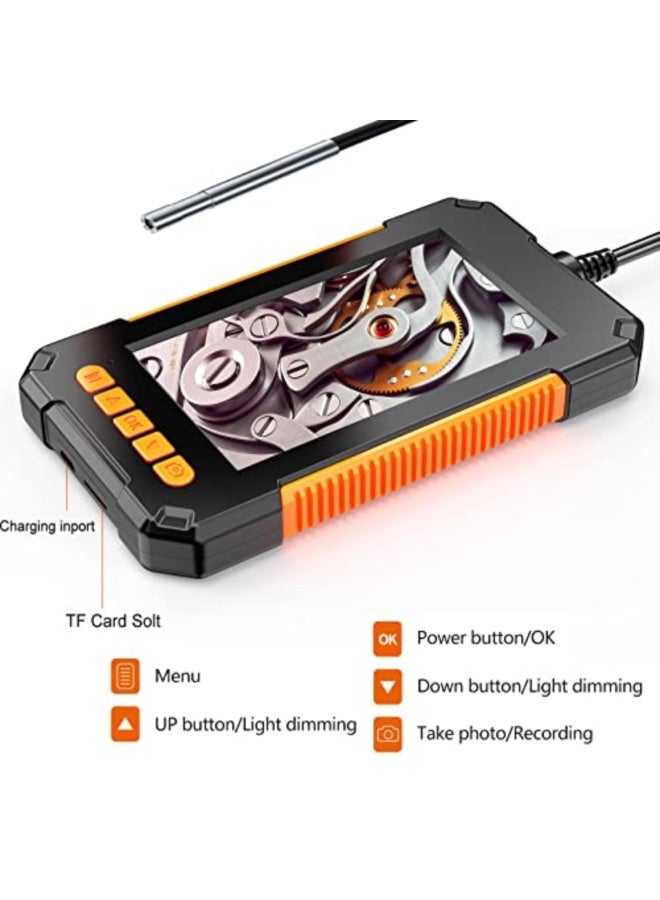 Camera 39 Mm Endoscope Inspection Camera With Lights 1080P Hd Ip67 Waterproof Tube Camera With 43 Inch Screen Semi-Rigid Cable 32G Tf Card For Car Check Engine (2M) - Image 5