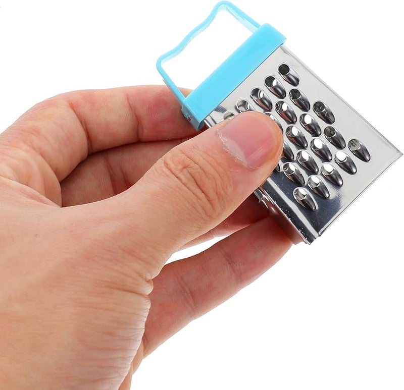 Stainless Steel 4 Sided Grater For Cheese Garlic Ginger Potato 18 Pcs Set - Image 4
