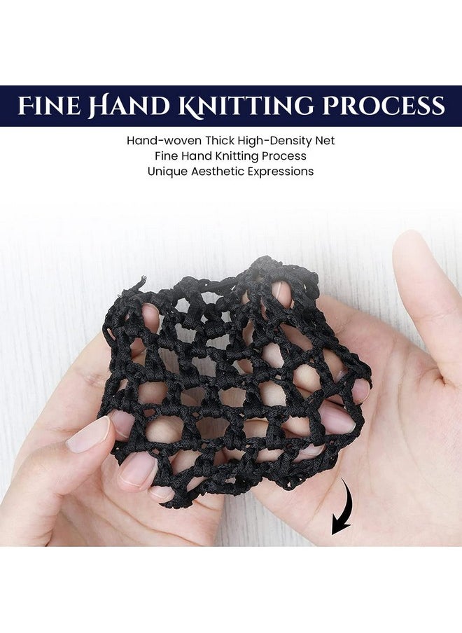 maycreate - Hair Snood Net, Flower Hair Bun Accessories For Women, Clip Hair Net For Women For Bun, Mesh Bun Maker For Hair, Knit Hair Bun Cover Snood Hairnet For Daily, Work, Dancer, Nurse,Multi - Image 1