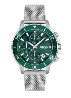 Hugo Boss Luxury Watch with Green Dial – Elegant Design, Durable Build, and Precision Performance with Serial Number and Original Box
