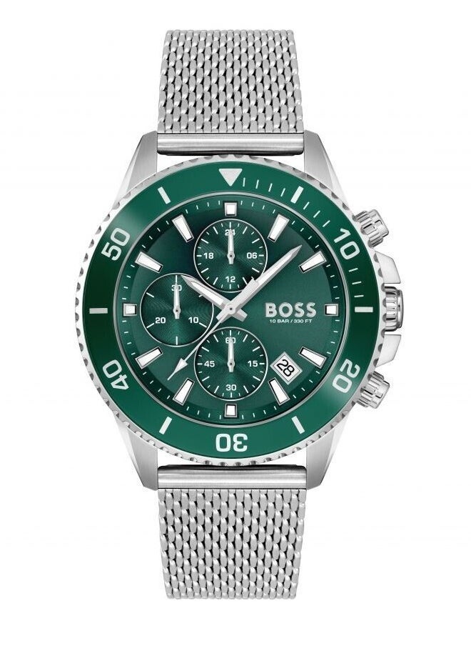 HUGO BOSS - Hugo Boss Luxury Watch with Green Dial – Elegant Design, Durable Build, and Precision Performance with Serial Number and Original Box - Image 1