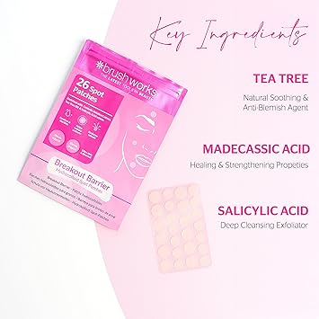 Brushworks Pimple Patches Breakout Barrier Hydrocolloid Spot Patches for Acne 26pcs For All Skin Types - Image 4