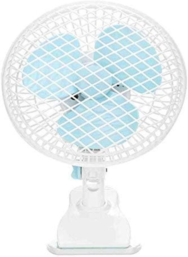 Mini Desk Fan with Clip, Plastic Blades, Quiet, Attachable, Portable Personal Fan for Office or Home - 18cm - Image 1