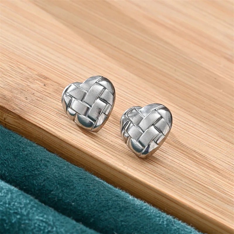 حلق أستانليس ستيل فضي - Image 2