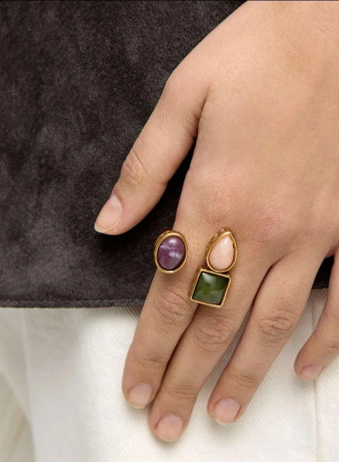 PARFOIS Open geometric ring