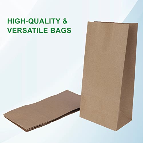 e kysa basics Brown Kraft Paper Carry/Gift/Cloth/Grocery Recycled Eco Friendly Bags with handles | Pack of 15 Bags - Image 4