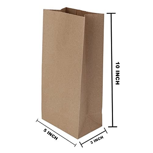 e kysa basics Brown Kraft Paper Carry/Gift/Cloth/Grocery Recycled Eco Friendly Bags with handles | Pack of 15 Bags - Image 2