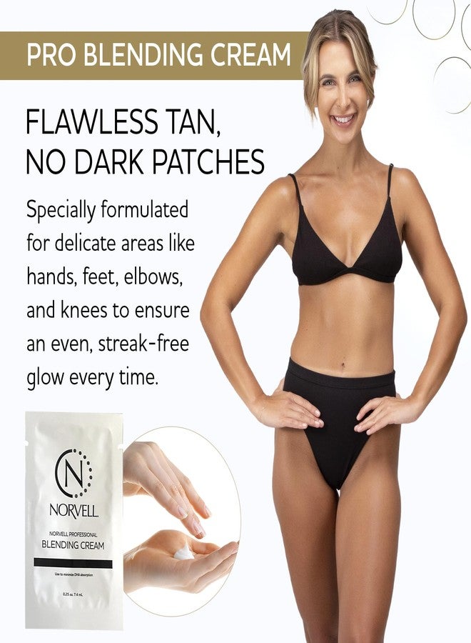 Norvell Spray Tan Accessory Kits – Tanning Essentials Single-Use Kits with Spray Tan Feet Pads, Hair Nets, Nose Filters, Eye Protectors & Blending Cream – (10 Single-Use Kits) - Image 4