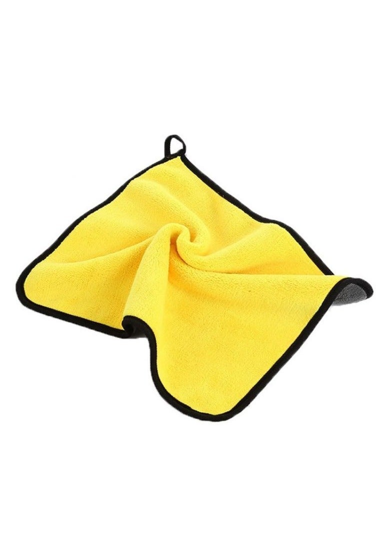 Generic Set of 3 Thickened & Upgraded Double-Sided Coral Velvet Cleaning Towels  - Image 2