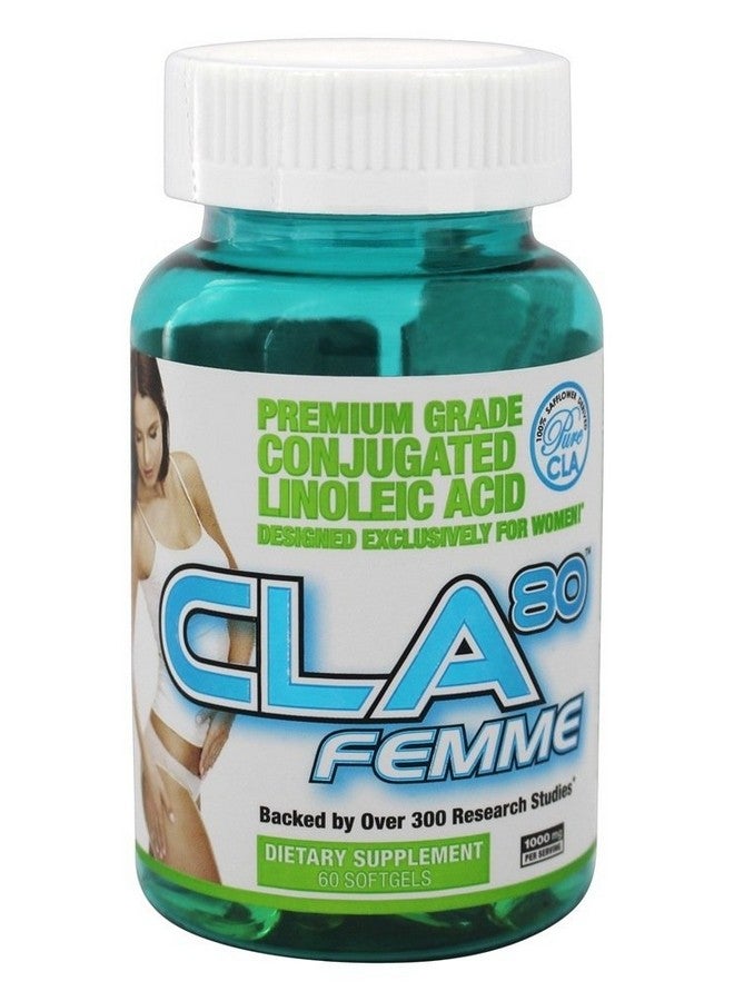 ALLMAX Nutrition Femme CLA80 Femme Premium Grade CLA 1,000 mg 60 Softgels - Image 1