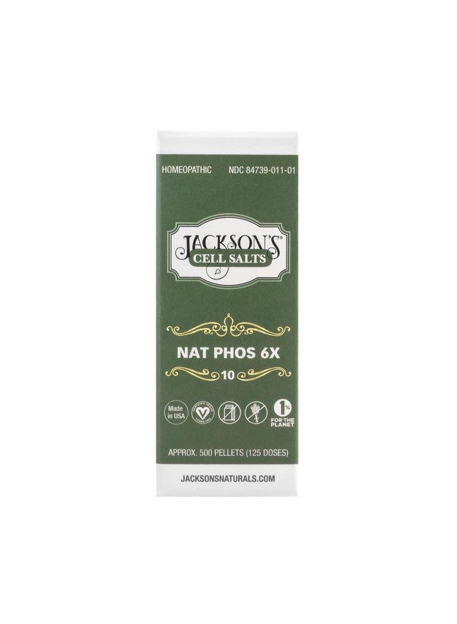 Jackson's Cell Salt #10 NAT phos 6X (500 Pellet Bottle) - Certified Vegan, Lactose-Free Natrum phosphoricum 6X - Image 4