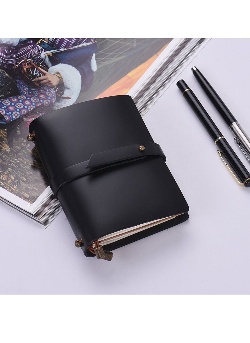 Soft Leather Notebook Solid Color Creative Fresh Loose-Leaf Notepad Student Stationery Diary Portable Travel Notebook(Black) - pzsku/Z232C80619A435C308600Z/45/_/1717144343/553515b1-6caa-4acf-b3ee-63c97ed01dd8