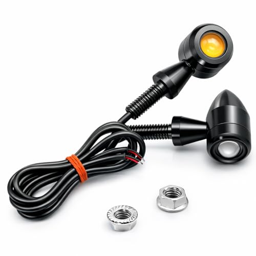 OBEROI'S TRADERS Bullet Shape Front/Rear Turn Signal LED Indicator Fog Light | Spot Light Universal For All Bikes (Pack of 2) - Image 1