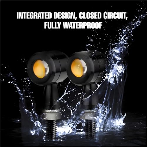 OBEROI'S TRADERS Bullet Shape Front/Rear Turn Signal LED Indicator Fog Light | Spot Light Universal For All Bikes (Pack of 2) - Image 3