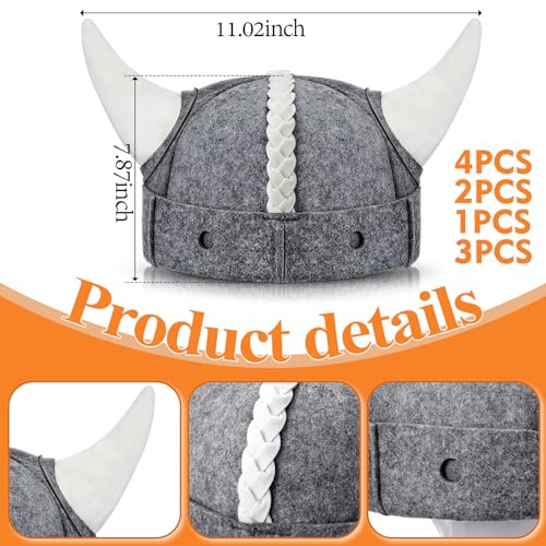 JaGely 1 Pc Sauna Hat Viking Russian Banya Wool Sauna Cap for Women Men Finnish Ukraine Bath Accessories White Gray - Image 3