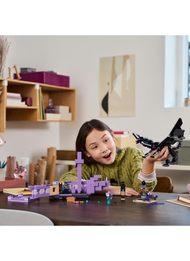 LEGO LEGO Minecraft The Ender Dragon And End Ship Building Toy Set 21264  - Image 2