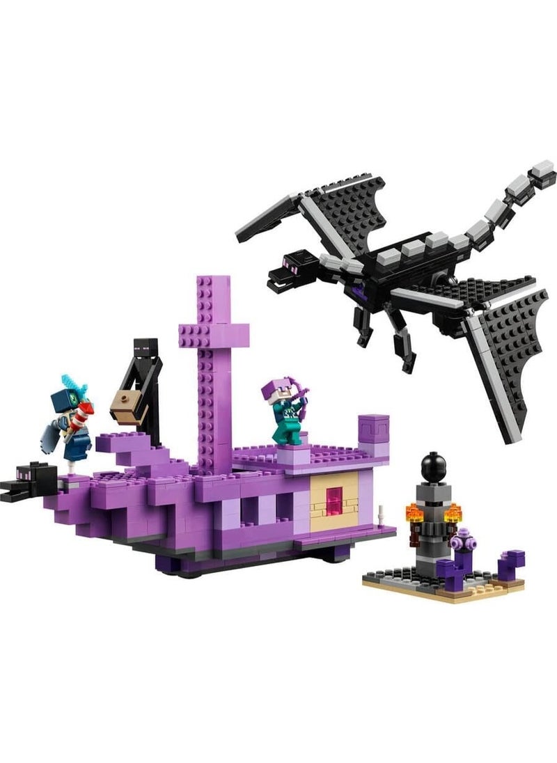 LEGO Minecraft The Ender Dragon And End Ship Building Toy Set 21264