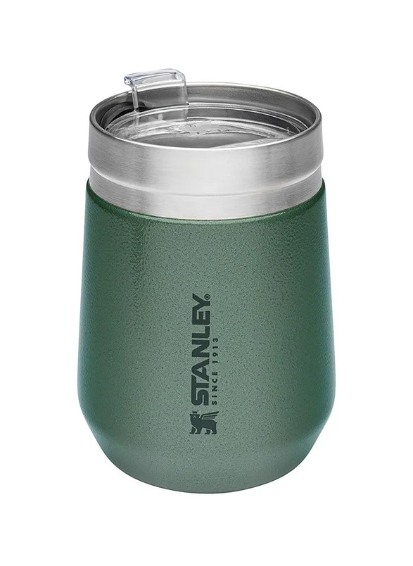 ستانلي Stanley Stainless Steel GO Tumbler H.Green, 10oz Stainless Steel Vacuum Insulated Wine Tumbler, 5 Hours Cold, 1.5 Hours Hot, and 20 Hours Iced