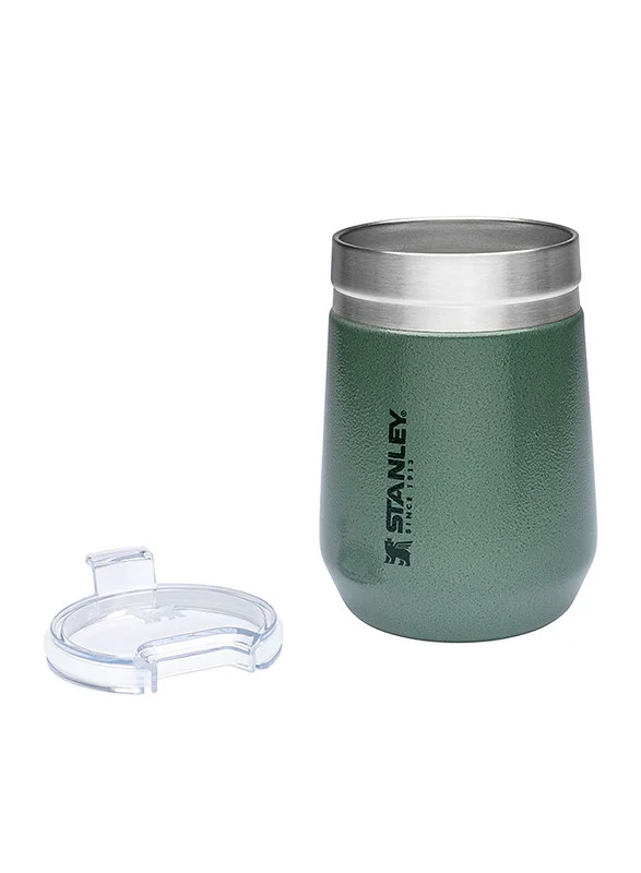 Stanley Stanley Stainless Steel GO Tumbler H.Green, 10oz Stainless Steel Vacuum Insulated Wine Tumbler, 5 Hours Cold, 1.5 Hours Hot, and 20 Hours Iced