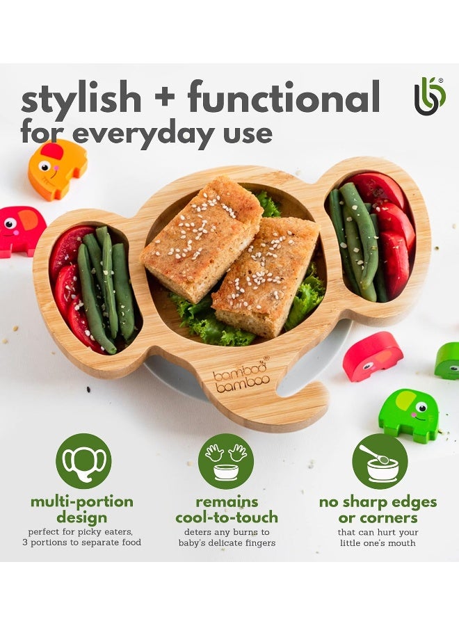 bamboo bamboo Bamboo Elephant Suction Plate for Babies - Image 5