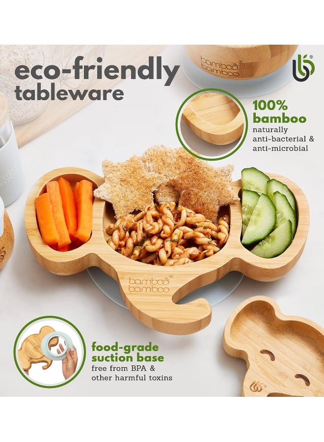 bamboo bamboo Bamboo Elephant Suction Plate for Babies - Image 2