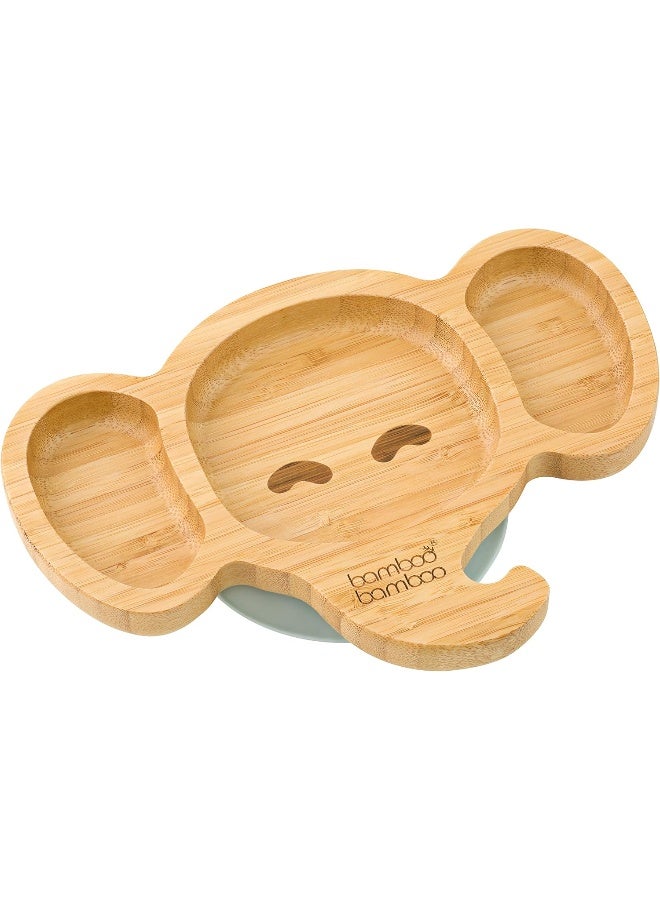 bamboo bamboo Bamboo Elephant Suction Plate for Babies - Image 1