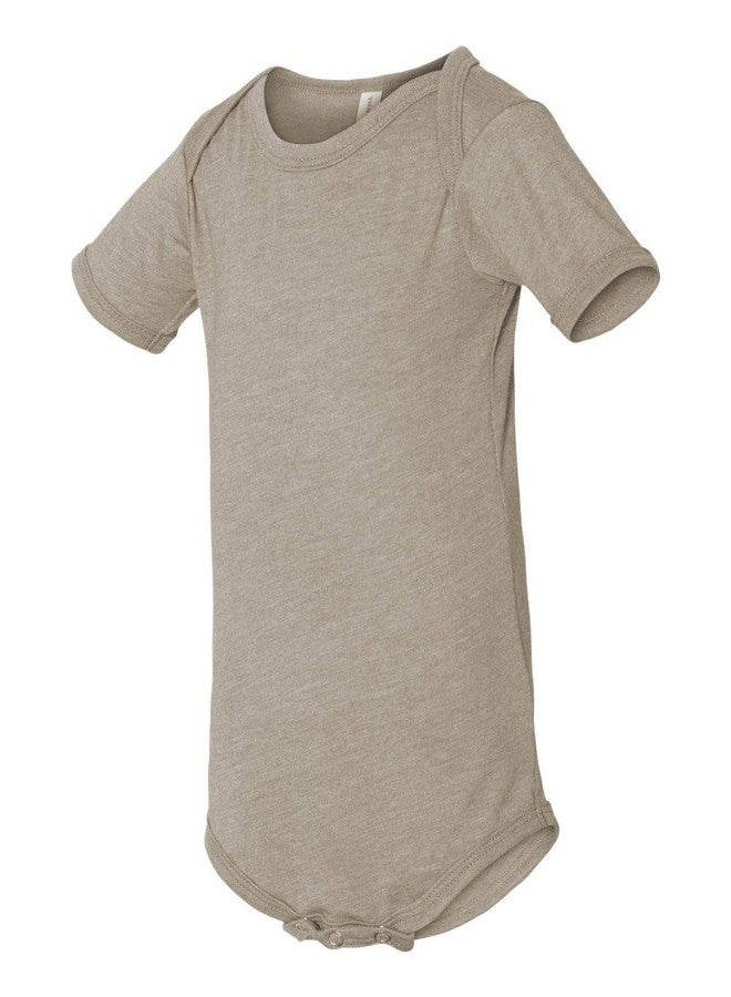 BELLA+CANVAS Bella + Canvas Infant Jersey Short-Sleeve One-Piece 3-6MOS HEATHER STONE - Image 2