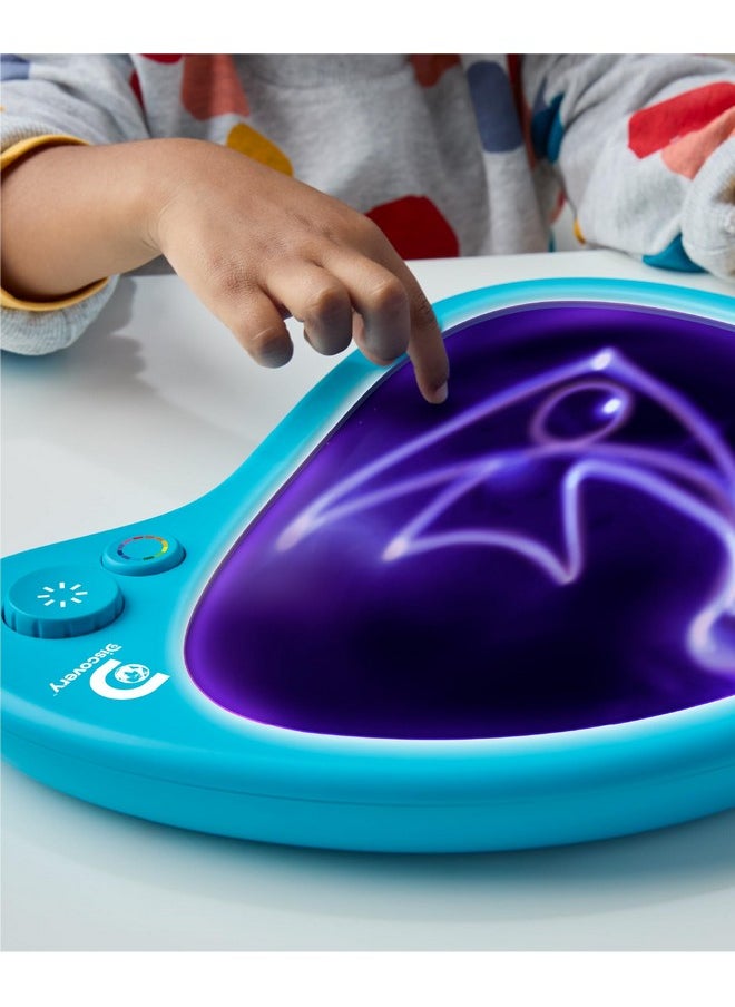 Discovery Kids - Discovery™ Mess-Free Glow Palette - Interactive Light-Up Art Pad With 12 Colors & Musical Play| Painting & Drawing Tablet| Travel Art Activity Kit| Arts & Crafts Toy For Kids Boys Girls Ages 4+ - Image 1