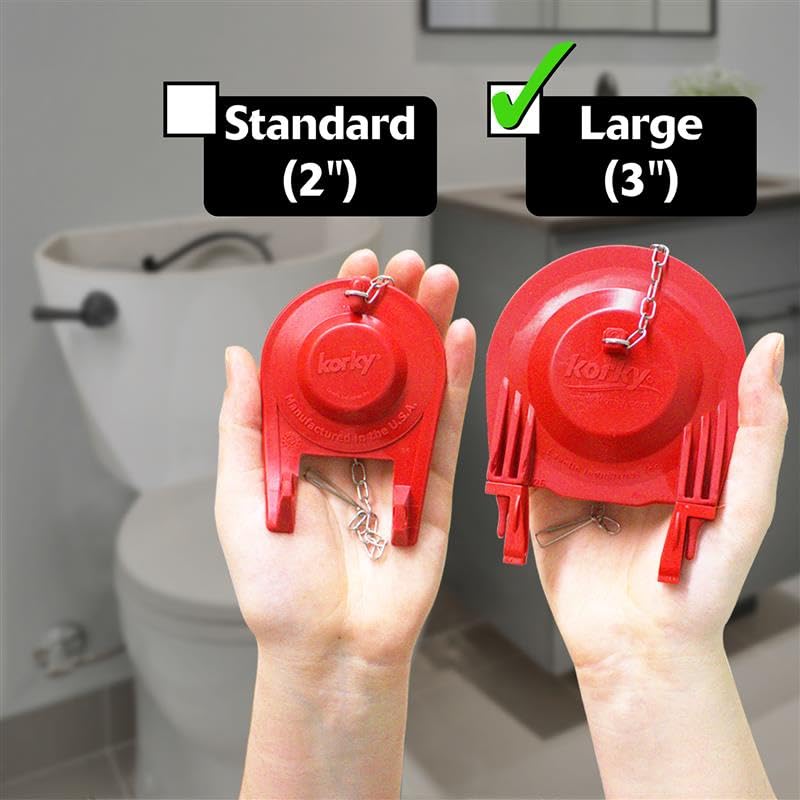 Korky 830MP QuietFILL Platinum Toilet Fill Valve and Premium Large 3-Inch Flapper-Easy to Install-Made in USA - Image 2