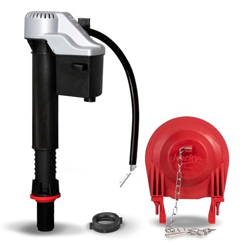 Korky 830MP QuietFILL Platinum Toilet Fill Valve and Premium Large 3-Inch Flapper-Easy to Install-Made in USA - Image 1