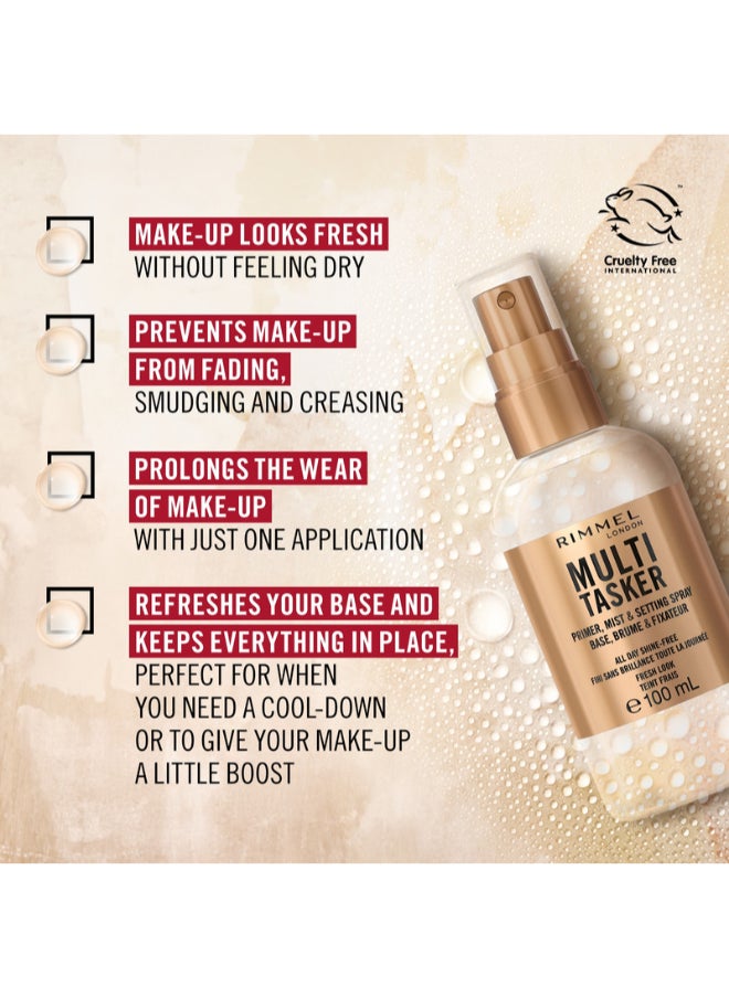 RIMMEL LONDON - Multi-Tasker Primer, Mist & Setting Spray, 100 ml - Image 1