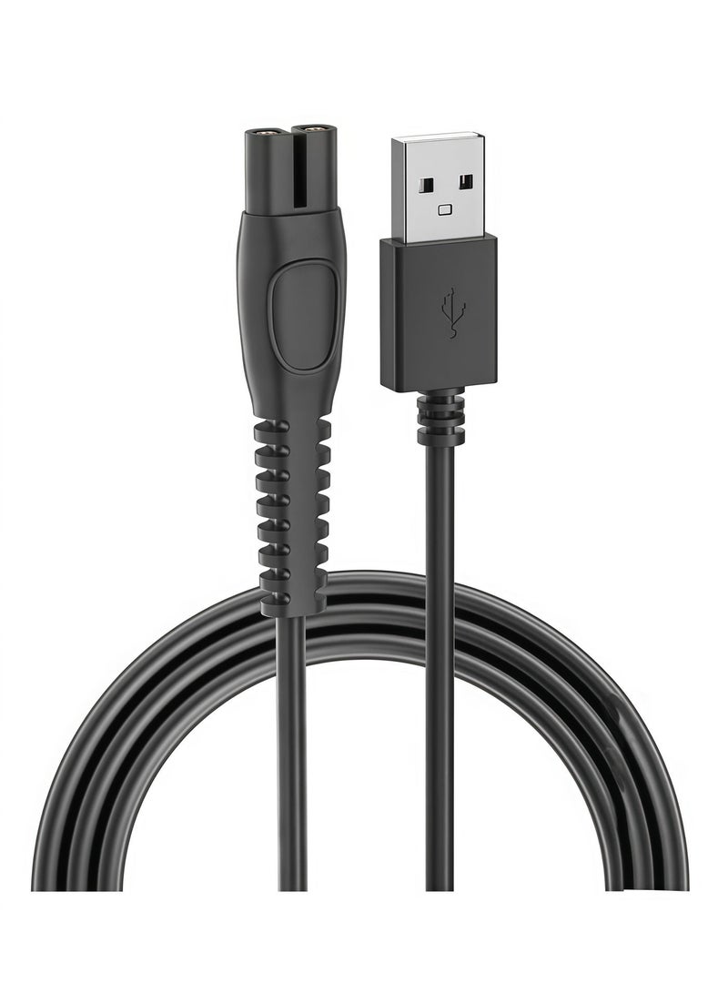 شابية سلك شاحن 5 فولت لـ Philips Norelco One Blade QP2724، QP2834، MG5910، MG7910، MG9510، MG9520، X5006، PQ888 PQ889 كابل شاحن OneBlade 1.64 قدم 1 قطعة - Image 2