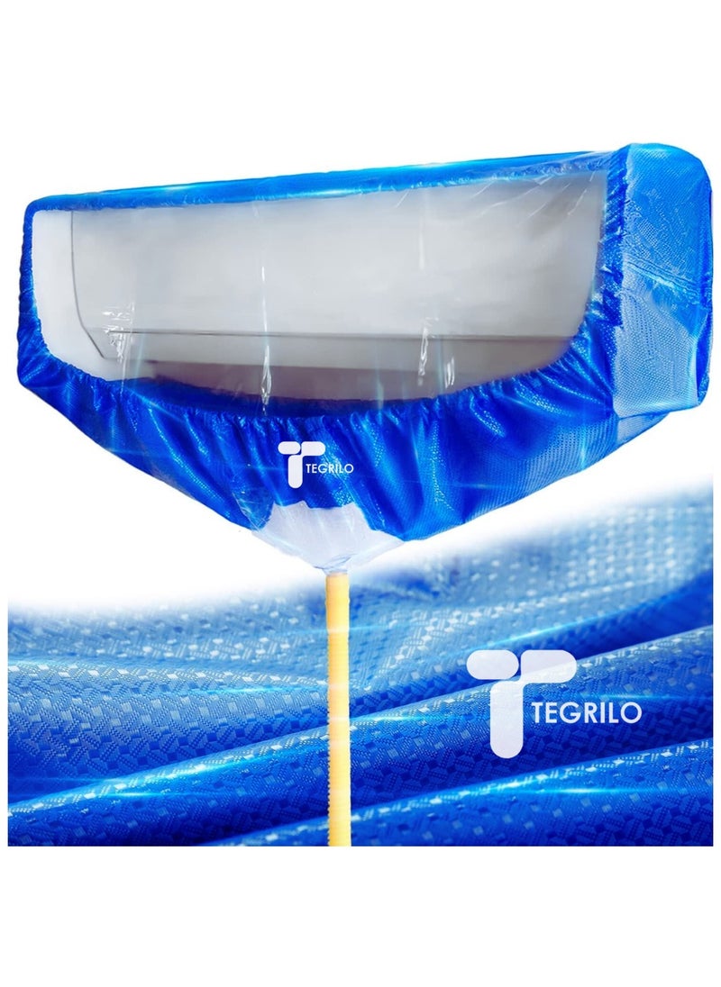 Tegrilo غطاء مكيف الهواء، غسل مكيف الهواء المثبت على الحائط، تنظيف غطاء الغبار الواقي، أداة التنظيف، حزام الشد لـ (2P-3P) (طقم غطاء)  - Image 1