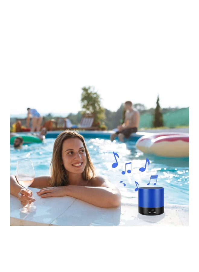 NIBEMINENT Mini Compact Portable Audio Wireless BT Small Speaker for Home Blue - Image 2