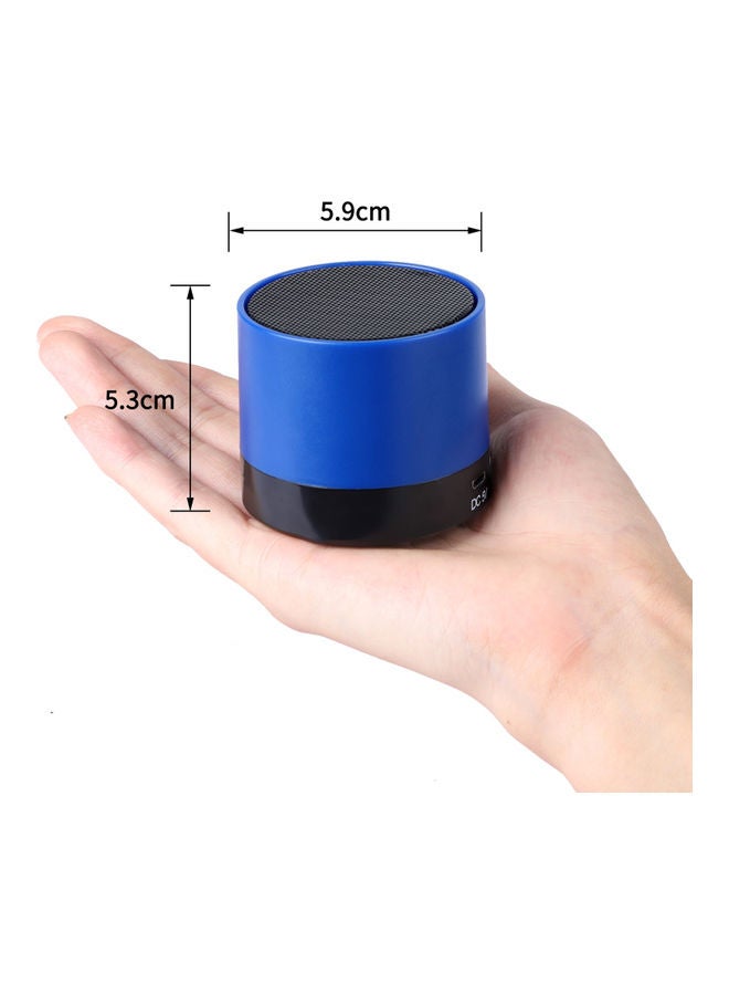 NIBEMINENT Mini Compact Portable Audio Wireless BT Small Speaker for Home Blue - Image 4