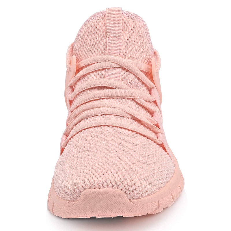INZCOU Running Shoes Lightweight Tennis Shoes Non Slip Gym Workout Shoes Breathable Mesh Walking Sneakers Pink 8.5women / 7.5men - Image 3