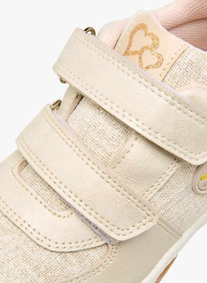 JUNIORS Butterfly Patch Sneakers with Hook and Loop Closure