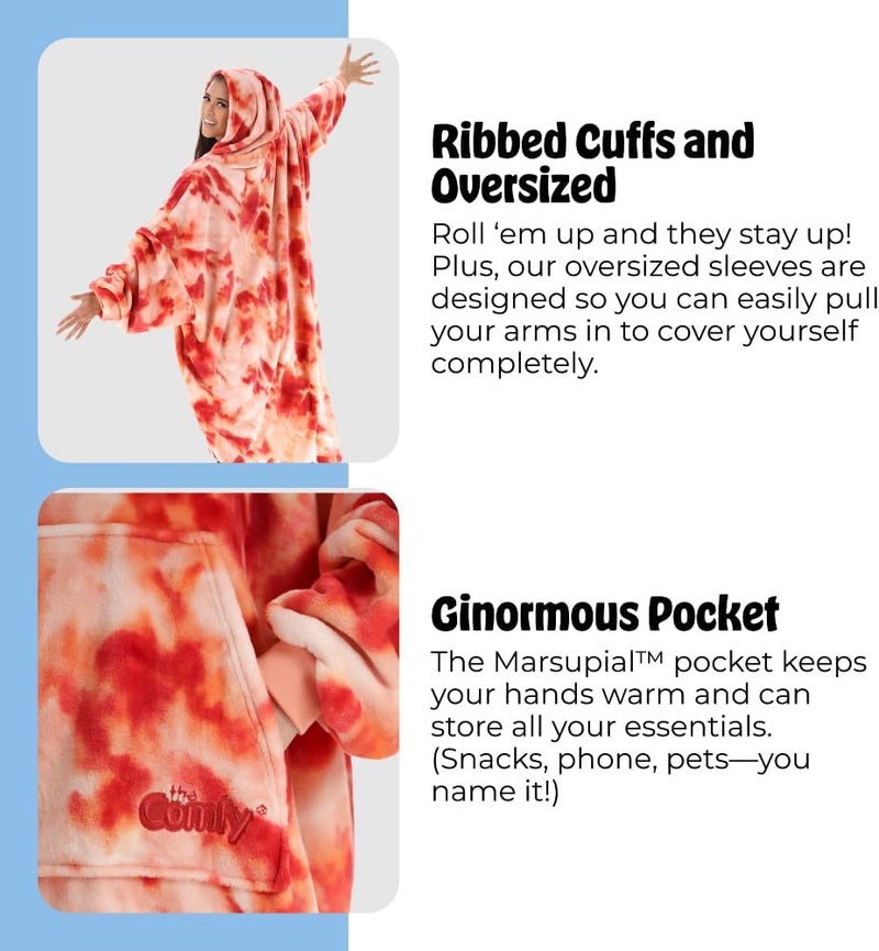THECOMFY Dream | Oversized Light Microfiber Wearable Blanket, Seen on Shark Tank, One Size Fits All - Image 5