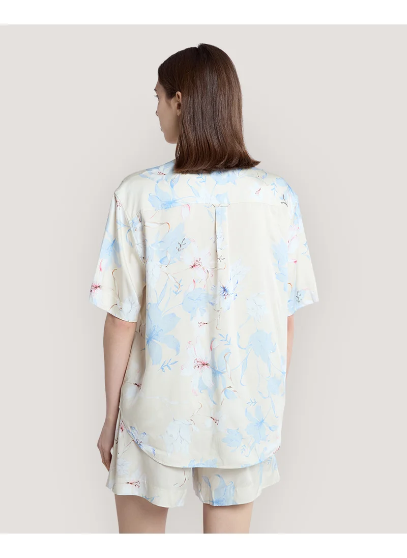 غانت Gant Regular Fit Floral Print Short Sleeve Shirt