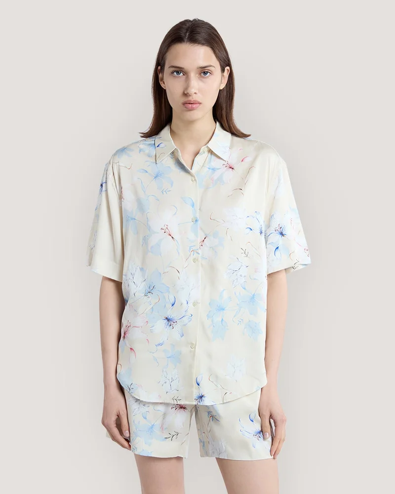 GANT  Gant Regular Fit Floral Print Short Sleeve Shirt for Women | Best Price UAE