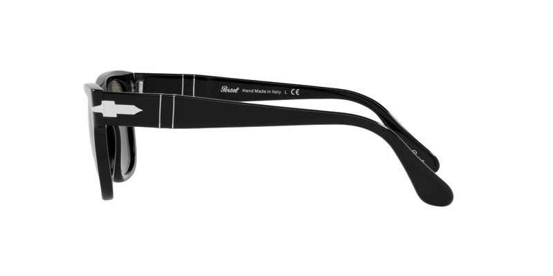 Persol PO3269S Square Sunglasses, Black/Green, 54 mm - Image 4