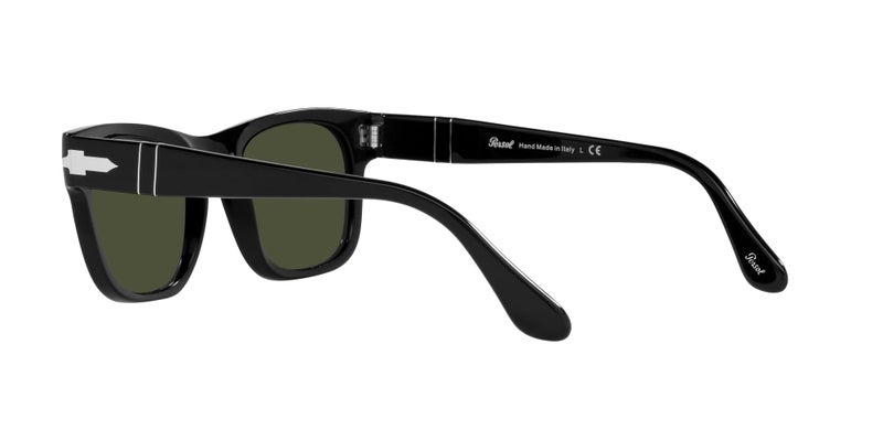 Persol PO3269S Square Sunglasses, Black/Green, 54 mm - Image 5