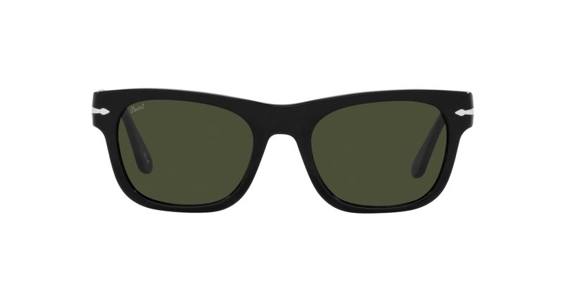 Persol PO3269S Square Sunglasses, Black/Green, 54 mm - Image 1